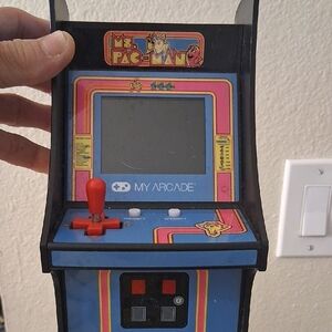 Arcade Ms. Pac-Man Handheld Console - Blue and Red